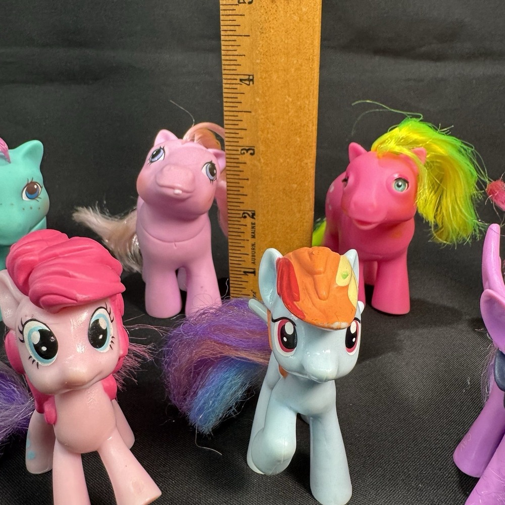 My Little Pony Lot Of 9 Small 3" Ponies 2 Marked 1985 & 1987 - Picture 3 of 16